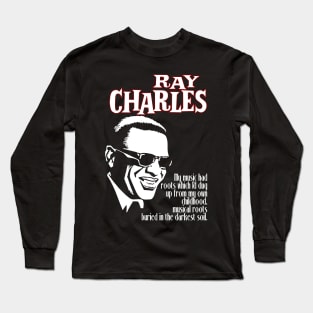 Ray Charles Design Long Sleeve T-Shirt